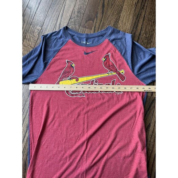 Nike St Louis Cardinals Unisex Raglan 3/4 Sleeve Size Medium Excellent Condition - Picture 4 of 7